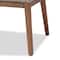 Baxton Studio Jennifer MidCentury Transitional Grey Woven Rope Mahogany Dining Side Chair 212-12806-ZORO - alternate 7
